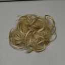 CJL HAIR Large Messy Bun Hair Piece Wavy Curly Scrunchies Synthetic Chignon Ponytail Hair Extensions Thick Updo Hairpieces for Women Dirty Blonde