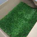 HQ4US 4LEGS Dog Grass Pad with Tray Foldable Dog Litter Box High Walls, Odor Free Artificial Grass for Dogs Potty, Pee Pad Holder, Seamless, No Assembly, Waterproof, Easy Clean, Portable for Travel