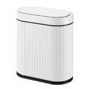 SYNCVIBE Bathroom Sensor Trash Can with Lid Automatic 2 Gallon Smart Garbage Can Bathroom Decor, 7.5 Liter Small Trash Bin, Motion Sensor Waterproof Wastebasket for Office, Bedroom, White Black