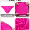 Tempt Me Women Low Rise Bikini Bottoms - Moderate Coverage Bathing Suit Bottoms Low Waisted Swimsuit Bottoms Brief 2025 (Pink, M)