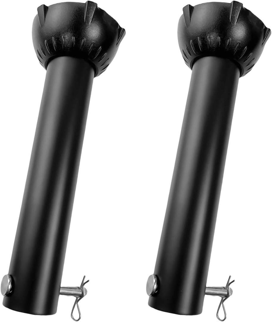 2 Pcs 6 inch Ceiling Fan Downrod with Ball Head,1-inch OD Ceiling Fan Extension Rod,Non-Threaded Universal Downrod for CeilingFan With Hanger Pin Suitable for a Wide Range of Fans