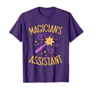 Magician Assistant Costume Kids Men Women Birthday Christmas T-Shirt XS