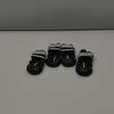 QUMY Dog Shoes for Large Dogs, Medium Dog Boots & Paw Protectors for Winter Snowy Day, Summer Hot Pavement, Water-Resistant in Rainy Weather, Outdoor Walking, Indoor Hardfloors Skid-Resistant Sole (Size 5: 2.4''x2.8''(W*L) (Pack of 4))