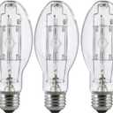 Bluex Bulbs 3 Pack MP150/U/MED 150 Watt Metal Halide ED17 Bulb, Medium Base, Clear Metal Halide Bulb 150W M102/O 4000K 13300 Lumens