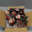 JTWEEN 8.2 FT Artificial Flowers Rose Vine, Fake Rose Vine Flowers Plants Home Hotel Office Wedding Party Garden Decoration Craft Art pink