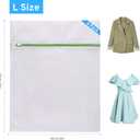 3 x 4 Pcs Mesh Laundry Bags Set for Delicates with AUTO-Lock Zipper, Lingerie Bags for Washing Delicates, Laundry Bags Mesh Wash Bags, Delicates Laundry Bag for Jeans,Blouse,Stocking,Bra(Large,20" x 16")
