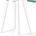 Sopicoz Wooden Table Legs - 16 inch White Tapered Legs for Coffee & End Tables - Mid-Century Modern DIY Furniture
