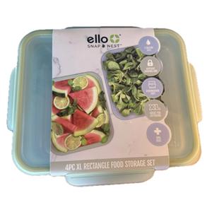 XL Rectangle Food Storage Set, 4pcs