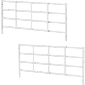 Fixed Window Safety Guard for Children Child Kids 19x 54 *2 Pack Adjustable Width Prevents Accidental Falls, Non-Egress, Tamper Resistant Screws Included, White