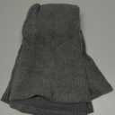 Women's Maternity Ribbed Knit Shirts Ruffle Hem Split Side Tee Tops Crew Neck Long Sleeve T Shirts Pregnancy Clothes Dark Grey Small