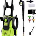 Pressure Washer, Portable Power Washer, 4 Quick Connect Nozzles, High Pressure Cleaning Machine for Car, Patio, Driveway,Fences,Decks