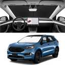 Custom Fit Windshield Sun Shade for Ford Edge 2015-2024, Foldable Car Sunshade Accessories with Storage Bag, UV & Heat Reflector, Keep Your Car Cooler