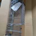 M MZG 5-Shelf Storage Shelves,Wire Shelving Heavy Duty Metal Storage Shelving Unit Adjustable Garage Shelving Rack Pantry Kitchen (Chrome, 5 Tier,17.7" D x 47.2" W x 76.7" H)
