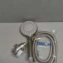 FASDUNT Shower Head with Handheld, High Pressure Handheld Shower Head with 80" Extra Long Stainless Steel Hose & Adjustable Bracket, Showerhead with ON/OFF Switch for Pets Bath, Brushed Nickel