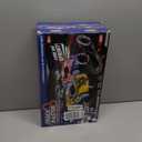 2-in-1 Slot Car Race Track Set with 4 High-Speed Cars, Electric Track, Dual Racing Game with 2 Controllers, Circular Overpass Design Featuring Flash Tracks. Toy Gift for Boys Kids Ages 4-6 6-8 8-12