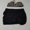 BMJL Womens High Waisted Bikini Sets Mesh Swim Skirt Tummy Control Swimsuits Color Block Bathing Suit 2025 (X-Large, Leopard)