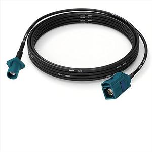 Fakra Z Female to Fakra Z Male RG174 Extension Cable 2.5m/8.2ft for Car SUV Stereo Head Unit GPS Navigation FM AM Radios Sirius XM Satellite Radio 4G LTE TEL Telematics DAB Digital Radio Pack Of Five