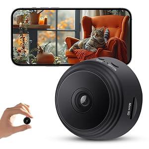 Hidden Camera - Spy Cameras - Nanny Cam - WiFi Wireless Cam - 1080P HD Small Camera with Motion Detection and Night Vision，Security Cameras for Home/Office/Baby Monitoring-A9