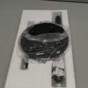 SMARTAKE Paper Towel Holder, Paper Towel Dispenser Standing Weighted Base Non Slip, Spring Arm Fit Most Size Paper Roll, Stainless Steel Paper Towel Holder for Home Kitchen Countertop Tabletop, Black