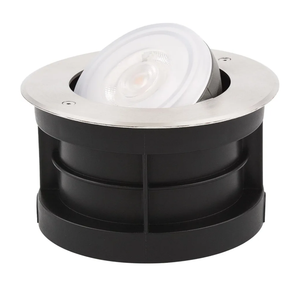 Angle-Adjustable Led Inground Light for Gardens-Outdoor LED Well Lights,Landscape Pathway In-Ground Lighting Fixtures,Buried lamp,Low Voltage,IP65, Stainless Steel (48 Watts)