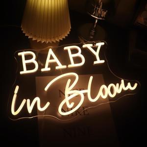 Baby In Bloom Neon Signs Led Gender Reveal Party Boy/Girl Decorations Neon Letters Signs Pregnancy Announcement Party Supplies Baby Shower Yard Signs(warm white) Baby In Bloom Neon Signs Led Gender Reveal Party Boy/Girl Decorations Neon Letters Signs Pregnancy Announcement Party Supplies Baby Shower Yard Signs(warm white)