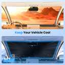 Canvcle Windshield Sun Shade for Lexus NX NX250 NX350 NX350h NX450h+ 2022-2025 2026 Accessories Upgraded Double-Layer Front Window Sunshade Cover Sun Protector Foldable Block UV Rays Keep Car Cool