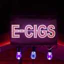 LED E-CIGS Sign for Smoke Shops - Super Bright Vape Store Sign with Unique Design, High Visibility & Easy Hanging Installation for Retail Window Displays