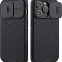 Nillkin for iPhone 14 Pro case, CamShield Pro 14 Pro Case with Slide Camera Cover, Back Cover Compatible with iPhone 14 Pro 5g case 6.1'' (Black)