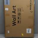 Framed Modern Neutral Beige Abstract Wall Art, Minimalist Canvas Prints Paintings for Walls, Contemporary Black Sketch Line Scribble Pictures for Living Room Bedroom Hallway Wall Decor 24x36 In