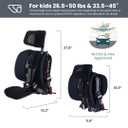 WAYB Pico Travel Car Seat with Premium Carrying Bag- Lightweight, Portable, Foldable - Perfect for Airplanes, Rideshares, and Road Trips - Forward Facing for Kids 26.550 lbs and 33.545",  Manufactured in 01/24/2026