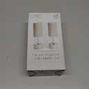 COOK WITH COLOR 2-in-1 Rechargeable Salt & Pepper Shaker - 2 Grinders for Salt and Pepper, 2.83 x 2.83 x 7.87 in, Cream