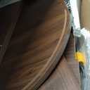 Decofy Modern Round Nightstands Set of 2 with Sliding Doors and 2 Storage Shelves, Modern Bedside End Table, Suitable for Bedroom (Walnut), 2 PACK