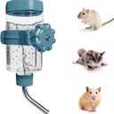 LOS ANDES 5.2oz Hamster Water Bottle No-Drip Mice Water Dispenser Leak-Proof Water Feeder for Gerbils/Sugar Gliders/Rat, Small Pets Cage Water Bottles, 155ml, Blue