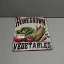 Homegrown Vegetable Wall Decor Vegetable Tomato Corn Metal Tin Sign 12x16 Inch Home Restaurant Kitchen Farm Garden Yard Sign Outdoor Art Wall Decor
