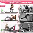 KUTIZE Ankle Resistance Bands with Cuffs & Fabric Resistance Bands Set - Legs & Glutes Workout Equipment for Women & Men, Home Gym Heavy Exercise Bands for Hip, Yoga, Strength Training, Rehab, Pilates (Pink)