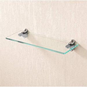 Adjustable Wood/Glass Shelf Bracket Solid Metal Wall Mount 2 Pcs or One Pair,Polished Chrome (k839-4PCS) with Glasses