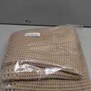 RESARE Waffle Bathroom Runner Rugs, Super Absorbent Bath Mat Non Slip Washable Quick Dry, Upgraded Ultra Soft Boho Bath Rugs with Tassels for Hallway Bedroom Laundry Room, 2'x6'(24"x72"), Brown