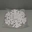 50Pcs Christmas Snowflake Placemats Winter Xmas Snowflakes Disposable Paper Table Mats 13 Inch White Hollow Out Paper Cutouts for Frozen Wonderland Holiday Party Supplies