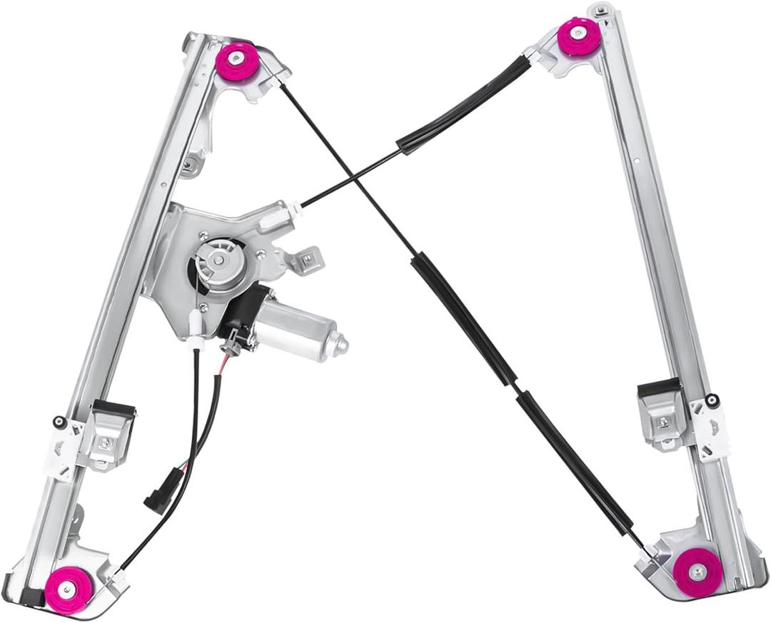 Set of 1 Front Driver (Left) Side Power Window Regulator With Motor Assembly Compatible with 06-08 Mark LT 04-08 F150 Regular Cab & Crew (Supercrew) Cab Only