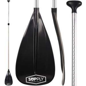 Sup Supply - 3 Piece Adjustable Stand-up Paddle Board Paddle - Aluminum Floating, Lightweight & Durable for Travel 