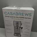 CASABREWS CM5418 Espresso Machine 20 Bar, Compact Espresso Maker with Steam Milk Frother, Stainless Steel Coffee Machine with 34oz Removable Water Tank for Cappuccino, Gift for Women or Men, Silver