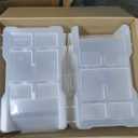 Akro-Mils 13014 Stak-N-Store Heavy Duty Stackable Open Front Plastic Storage Container Bin, (17-1/2-Inch x 11-Inch x 12-1/2-Inch), Clear, (4-Pack)