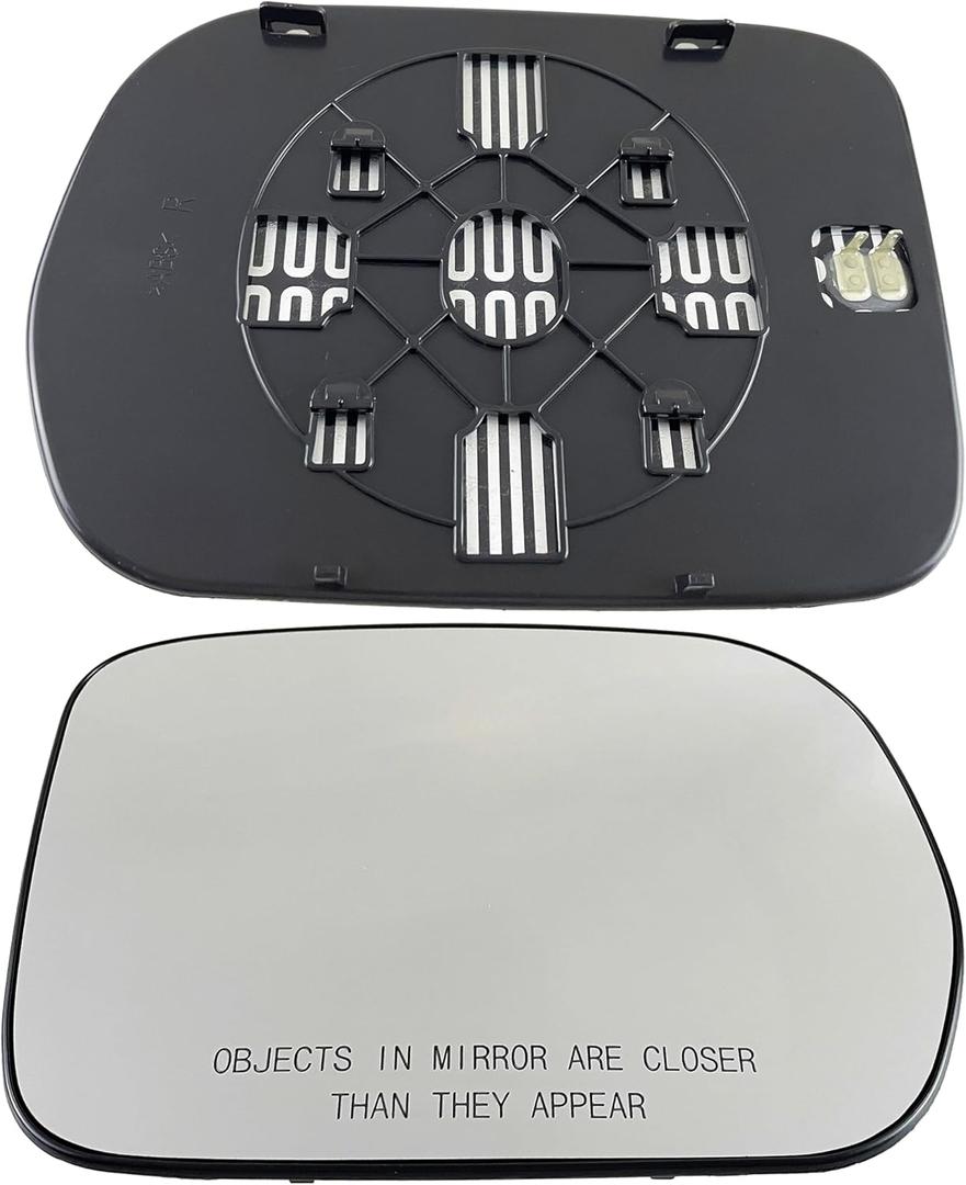 Passenger Right Side Heated Mirror Glass Compatible with Honda Pilot 2008 2007 2006 2005 2004 2003 Right Power Heated Mirror Glass