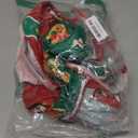 Gingerbread Tree Skirt 48 Inch Christmas Gingerbread Man Tree Mat with Cute Candy Cane Merry Christmas Design for Winter Xmas New Year Party Supplies