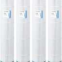 Savener SV-7495 Swimming Pool and Spa Replacement Filter Cartridge Replaces for Unicel-7495 125Sq.ft Filbur FC-1296 PA126 Hayward SwimClear C5020,5000, CX1260RE 71253 4 Pack