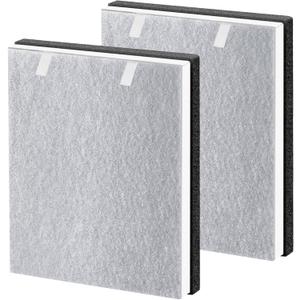 2 Pack Vital 100 Replacement Filter Compatible with LEVOIT Air Purifier Vital 100, H13 True HEPA High-Efficiency and Activated Carbon Vital 100 Filter, Part # Vital 100-RF