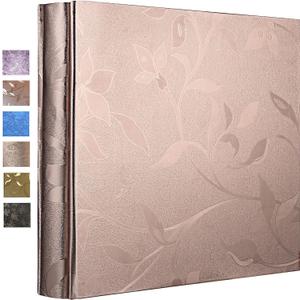 Vienrose Photo Album 4x6 600 Pockets Large Photo Book PU Leather Cover for Wedding Album Baby Graduation (Champagne Gold)