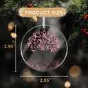 Breast Cancer Gifts for Woman Breast Cancer Awareness Ornament Survivor Gift Ideas Pink RibbonTree Christmas Decorations Ornaments 2025