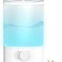 Electactic TopFill Cool Mist Bedroom Humidifier for Plants & Baby Nursery, 3.2L Large Capacity for up to 40H Runtime, Ultra Quiet <28dB, 3 IN 1, 5μm Fine Mist, BPAFree for Living Room, Desk, Office
