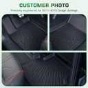 Floor Mats for Dodge Durango 2011-2015, 3 PCS All Weather TPE Floor Liners Waterproof Anti-Slip for Durango with 2nd Row Bench Seat